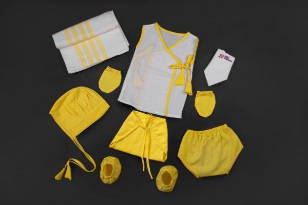Newborn Essential Mini Clothing set -Mini Plain Yellow